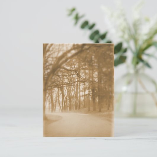 Dans le brouillard - Carte postale (Debout devant)