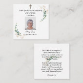 Dans le Carte de remerciements de mémoire aimant (Devant / Derrière)