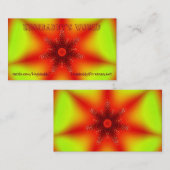 Dans le carte de visite de coeur (Devant / Derrière)