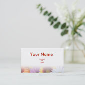 Dans le Carte de visite de fleurs (Debout devant)