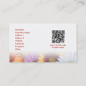 Dans le Carte de visite de fleurs (Dos)