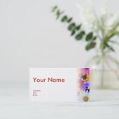 Dans le Carte de visite de fleurs (Debout devant)