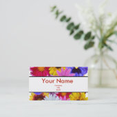 Dans le Carte de visite de fleurs (Debout devant)