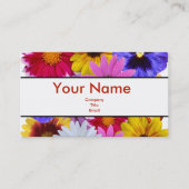 Dans le Carte de visite de fleurs (Devant)