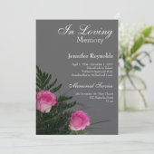 Dans le Faire-part commémoratif en mémoire d'amour (Debout devant)