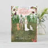 Dans Le Faire-part de mariage Forêt -Personnalisé (Debout devant)