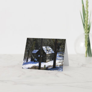 Dans le froid Noël/Hiver.... Carte