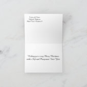 Dans le froid Noël/Hiver.... Carte (Intérieur)