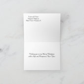 Dans le froid Noël/Hiver.... Carte (Intérieur)