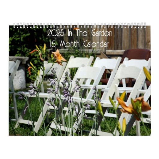 Dans Le Jardin Calendrier Fleur 15 Mois (Protection)
