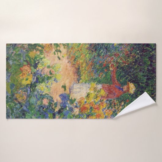 Dans le jardin, Monet (Serviette de bain)