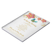 Dans le livre commémoratif d'invité de papillon (Côté gauche)