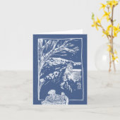 Dans le Milieu de l'hiver noir, Cranham, carte de  (Fleur jaune)