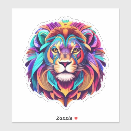 Dans le pack Sticker Wild Lion (Feuille)