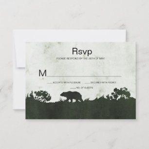Dans le paysage émeraude rustique sauvage RSVP