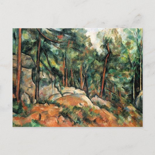 Dans le paysage forestier Paul Cezanne Carte posta (Devant)
