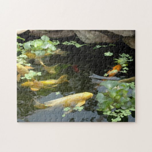 Dans le puzzle de photo d'étang (Horizontal)
