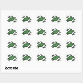 Dans les autocollants de tortues de mer triples (Feuille)