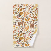 Dans les bois / Cerf d'automne sur le blanc (Serviette à main)