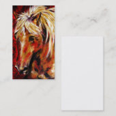 Dans les cartes de visite de vent d'août (cheval (Devant / Derrière)