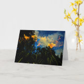 dans les forêts de la carte de nuit (Fleur jaune)