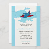 Dans les nuages - invitations à l'anniversaire de  (Devant / Derrière)