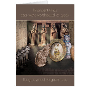 Dans les temps anciens, les chats étaient adorés c