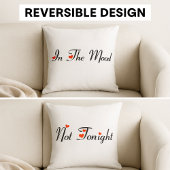 Dans l'humeur - pas ce soir coussin