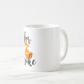 Dans l'intéret de Fox - blanc tasse de classique (Devant droit)