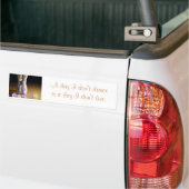 Dans/live-Bumpersticker Bumpersticker (Op Truck)