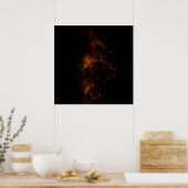 Dans l'obscurité 24" x 24", Papier pour affiche de (Cuisine)