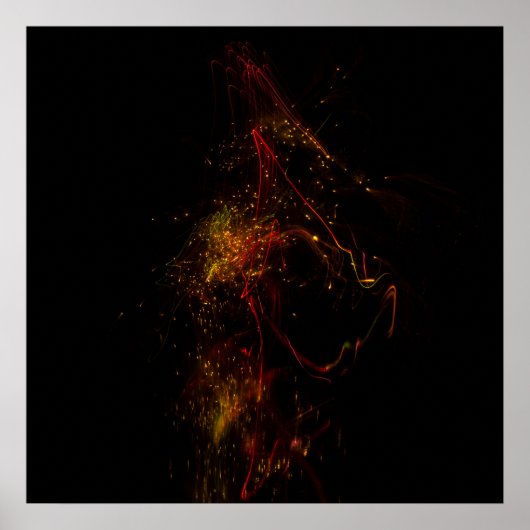 Dans l'obscurité 24" x 24", Papier pour affiche de (Devant)