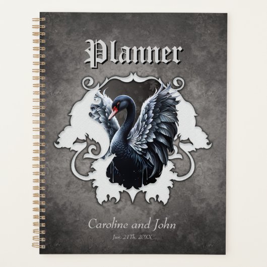 Dans l'ombre de l'élégance : Un cygne noir. (Devant)