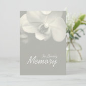 Dans l'orchidée en mémoire d'amour 9 Faire-part fu (Debout devant)