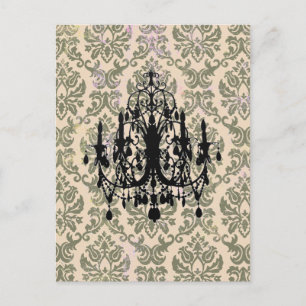 Dans Love Chandelier ~ Carte postale / Invitation