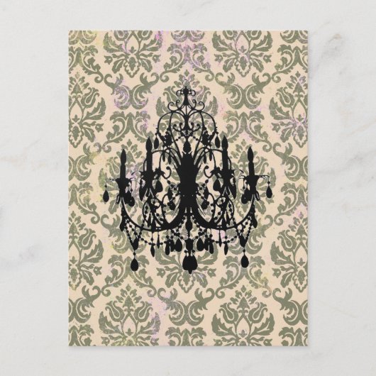 Dans Love Chandelier ~ Carte postale / Invitation (Devant)