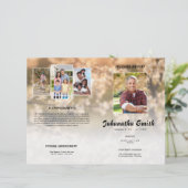 Dans Love Mémoire-Funéraire Programme Circulaire (Debout devant)