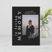 Dans Love Memory Black Funeral Programme (Debout devant)