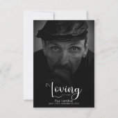 Dans Love Memory Carte de remerciements de script (Devant)