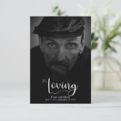 Dans Love Memory Carte de remerciements de script (Debout devant)