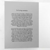 Dans Love Memory Full Photo Memorial Programme (Intérieur en premier)