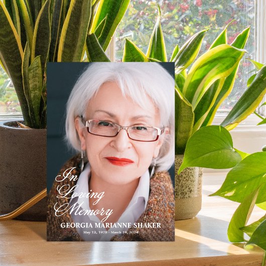 Dans Love Memory Full Photo Memorial Programme