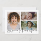 Dans Love Memory Photo Collage Sympathy Merci (Devant)