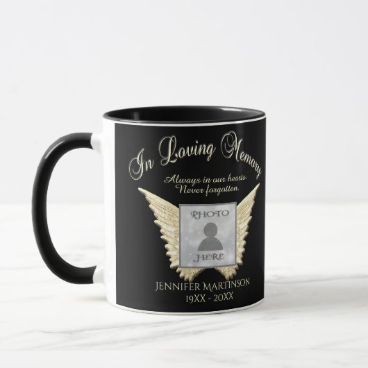 Dans Love Memory Photo Memorial Mug (Gauche)