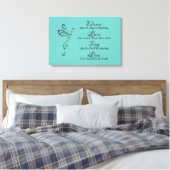 Dans, Love, Sing, Live Canvas Afdruk (Insitu (Slaapkamer))