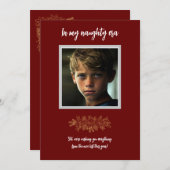 Dans ma carte de Noël de l'ère coquine (Devant / Derrière)