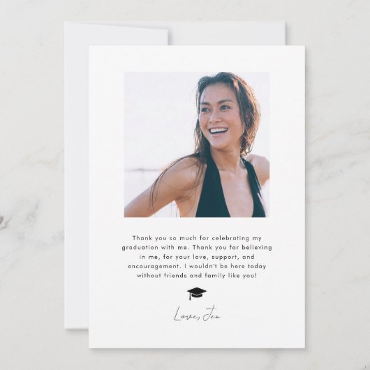 Dans ma Faire-part de graduation (Dos)