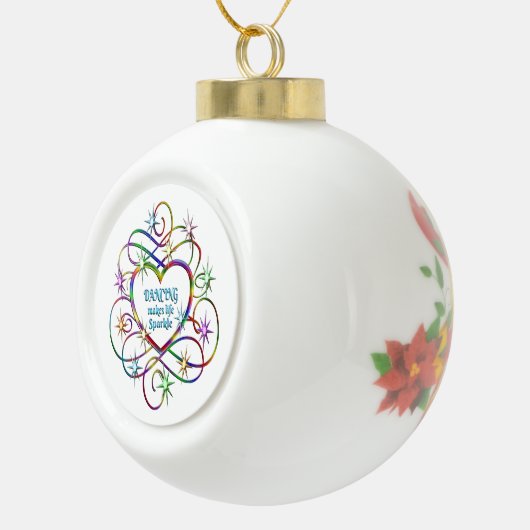 Dans maakt leven spaarzaam keramische bal ornament (Rechts)