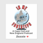 Dans Mes pas Podcast Bumper Sticker (Feuille)