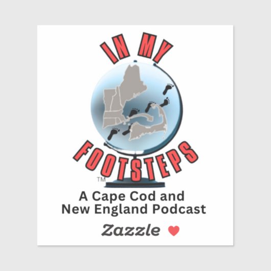 Dans Mes pas Podcast Bumper Sticker (Feuille)